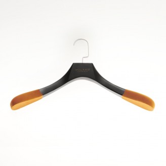 Kledinghanger A kwaliteit, antique gelakt platte chrome haak 