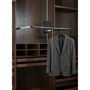 Kledinglift luxe zwart/chroom draagvermogen 15 kg  OP=OP
