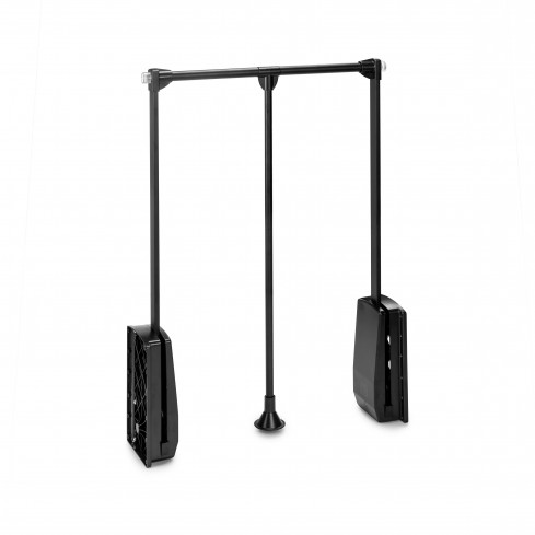 Kledinglift geheel zwart, draagvermogen 12 kg