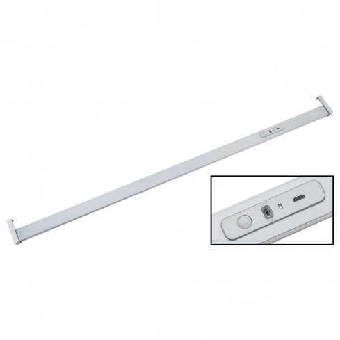 Kledingroede met LED verlichting (oplaadbaar) zilvergrijs