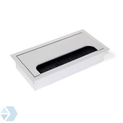 Kabeldoorvoer rechthoekig naturel aluminium 160x80 mm