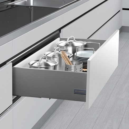 Slimbox ladenset 170 mm hoog wit