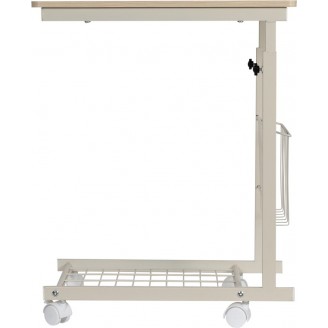 Laptoptafel wit - bijzettafel / bedtafel verstelbaar en verrijdbaar