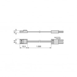 Led strip aansluitkabel smal