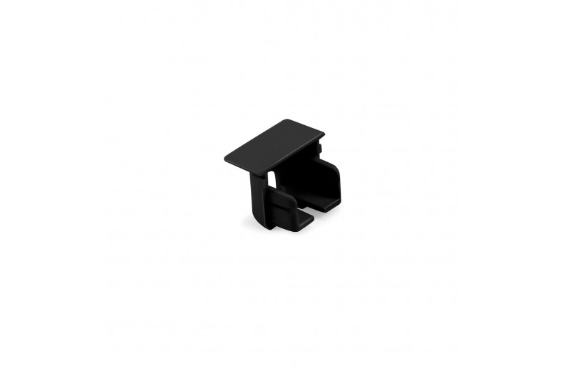 Aluminium inbouwprofiel smal voor ledstrips, zwart