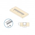 Aluminium inbouwprofiel smal voor ledstrips, zwart