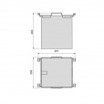 Mand t.b.v. uittrekbaar frame - Mand