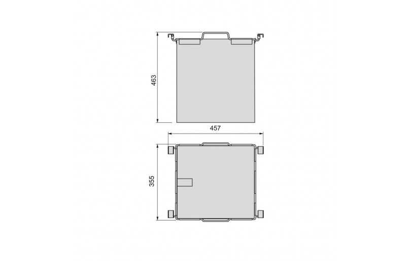 Mand t.b.v. uittrekbaar frame - Mand