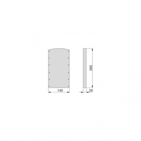 Opvulstukken voor kledingliften zwart en antraciet