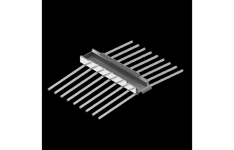 Uittrekbaar pantalonrek Excellent voor 18 pantalons antraciet