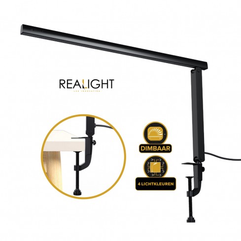 Bureaulamp Leeslamp roteerbaar met dimfunctie en kleurstanden