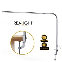 Bureaulamp Leeslamp zilver, flexibel in gebruik