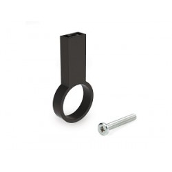 Roede midden drager mokka 28mm
