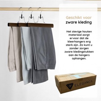 Rokhangers bruin gelakt hout
