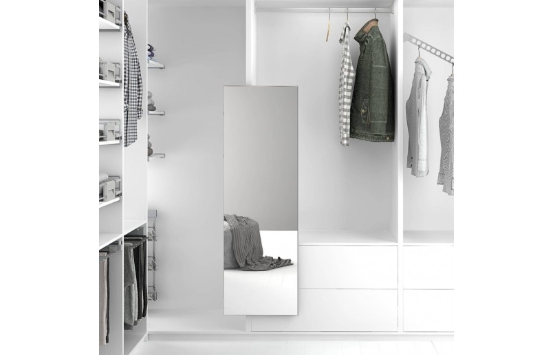 Uittrekbare zware kast- of garderobe spiegel