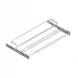 Uittrekbaar en in breedte verstelbaar schoenenrek chroom Uittrekbaar en in breedte verstelbaar schoenenrek chroom