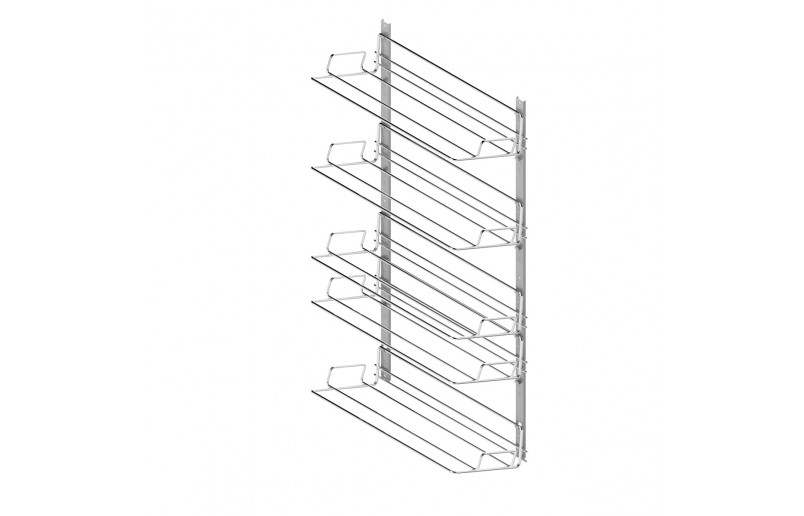 Uittrekbaar opbergrek met 5 etages