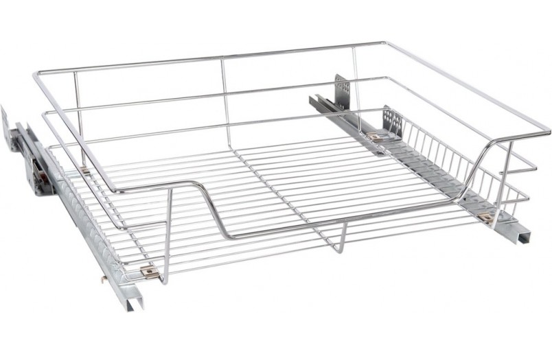 Draadmand / schuiflade Eleganca zelfsluitende ondergeleiding voor kastfront 600 mm