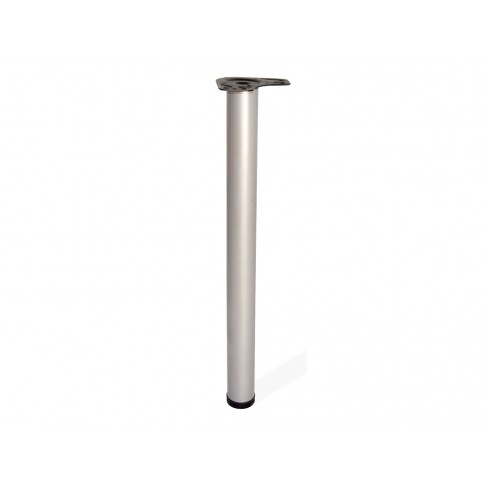 Tafelpoot grijs 710mm rond ø 60 mm