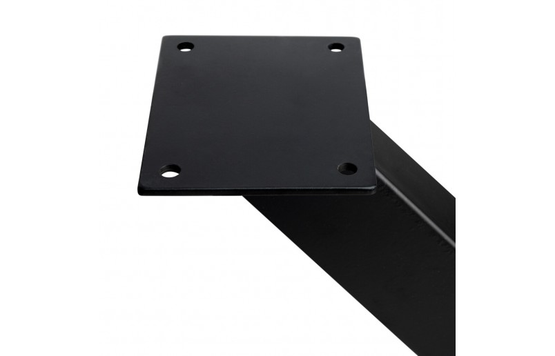 Tafelpoten kruis zwart 695 mm hoog, breedte 697 mm, set á 2 stuks