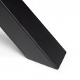 Tafelpoten kruis zwart 695 mm hoog, breedte 697 mm, set á 2 stuks