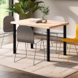 Tafelpoot zwart 830mm rond ø 60 mm