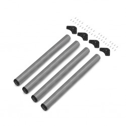 Tafelpoot grijs 830mm rond ø 60 mm