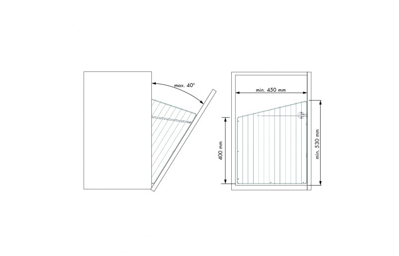 Wasmand chroom vast - WAS383