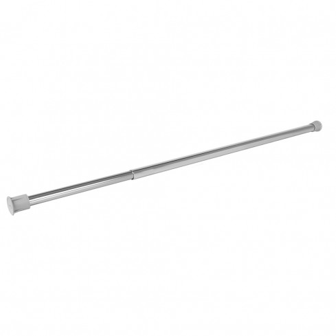 Uitschuifbare ronde kledingroede chroom 74-115 cm