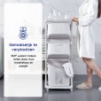 Wassorteerder wit kunststof met 3 manden, totaal 82 liter