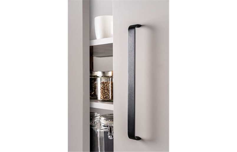 Greep sense zwart geborsteld 199 mm