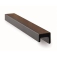 Greep Station zwart aluminium 190 mm