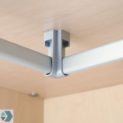 kastroede hoekhouder zilver plankmontage