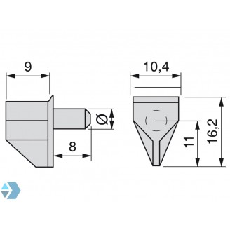 Kastplankdrager transparant 5 mm