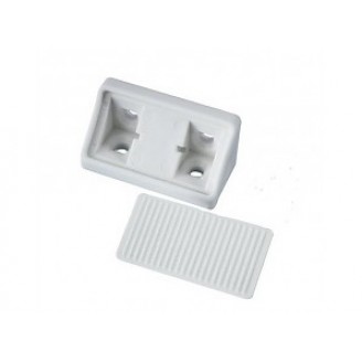 Hoekverbinder wit, verpakking van 25 stuks