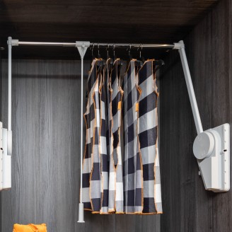 Kledinglift Superieur zilver/chroom, draagvermogen 20 kg