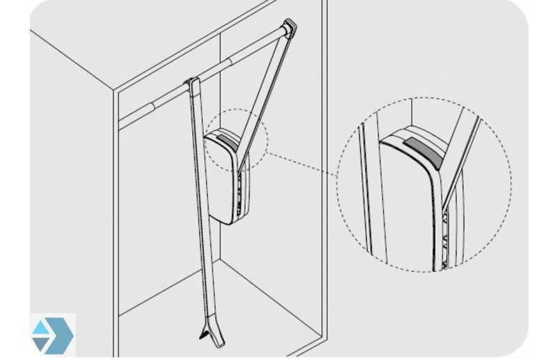 Kledinglift  design Titaan 12kg - KLD