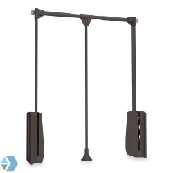 Kledinglift  geheel mokka kleur, draagvermogen 12kg