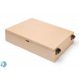 Lade met indeling en deksel t.b.v. uittrekbaar frame - Lade met deksel