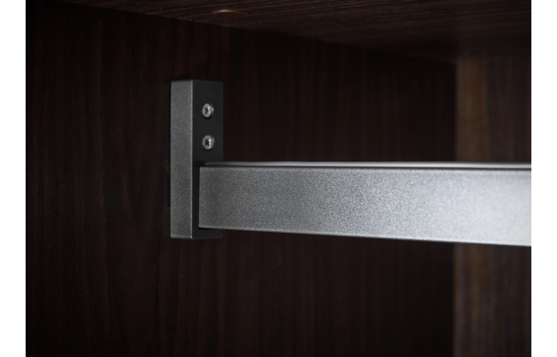 Luxe kledingroede antraciet, lengte 120 - 180 cm