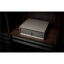 Luxe lederen Ladebox met één lade