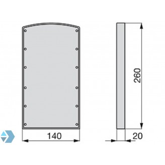Opvulstukken voor kledinglift zilver/chroom
