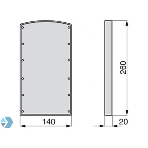 Opvulstukken voor kledinglift zilver/chroom