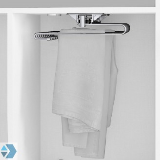 Uittrekbaar pantalonrek chroom voor 11 pantalons