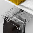 Uittrekbaar pantalonrek chroom voor 11 pantalons - BRET11AS