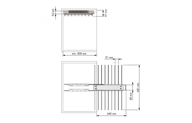 Pantalon (broeken) rek Excellent voor 18 pantalons