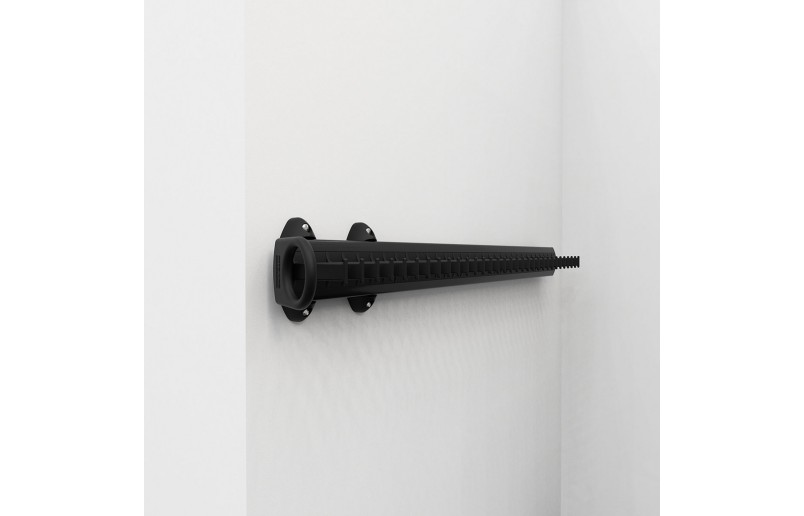 Servetto Dashouder zwart/aluminium