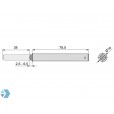 Push-to-open inbouw druksnapper met buffer - PTO44B