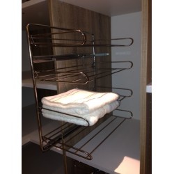 Uittrekbaar opbergrek met 4 etages