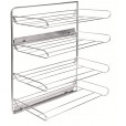 Uittrekbaar opbergrek met 4 etages